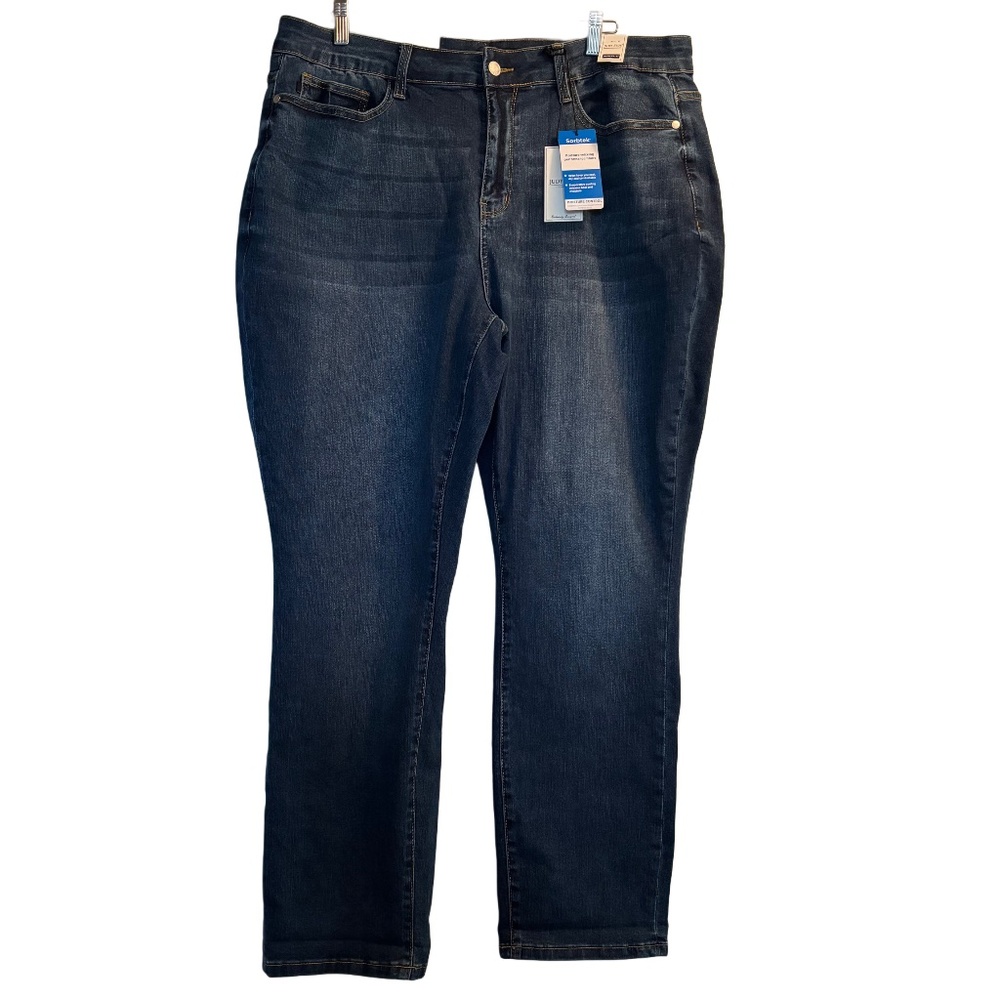 Women’s Judy Blue High Waisted Boyfriend Jeans in Dark Blue Sz 20W NWT
